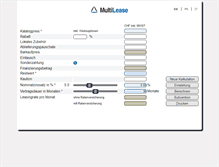 Tablet Screenshot of kalkulator.multilease.ch